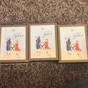 Simply Jesus Nativity Christmas Cards, 3 Boxes